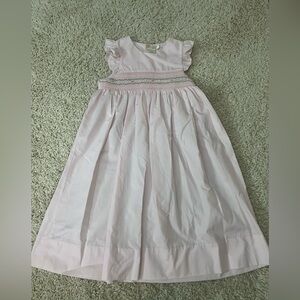 Girls Size 6 Pink Smocked Rosalina Dress NWT